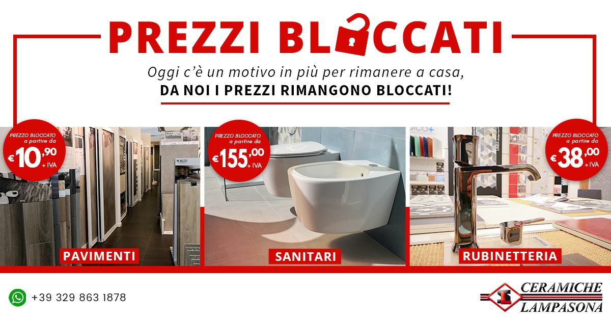 Listino Prezzi Inda Accessori Bagno.Promozioni Lampasona Ceramiche Balestrate Palermo